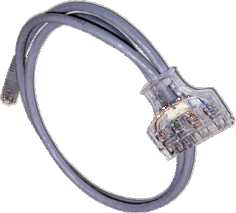 Кабель патч-корд Lanmaster LAN-45-P4-2.0/6 110 тип - RJ45, 4 пары, UTP, категория 6, 2 м