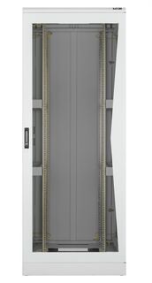 Шкаф напольный 19", 42U TLK TFA-428080-GMMM-GY стеклянная дверь, Ш800хВ2060хГ800мм, в разобранном виде, серый