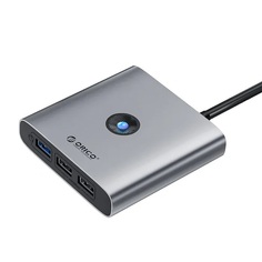 Док-станция Orico FAX3-5P 5-в-1, вход USB-C, выход 1*USB-A, 5 Гбит/с, 2*USB-A, 480 Мбит/с, 1*PD 60 Вт, 1*HDMI 4K/30 Гц, серая