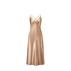 AYRIS SILK AYRIS SILK Сорочка Ayris Silk из натурального шёлка, арт. 5017, цвет карамельный (S-M)
