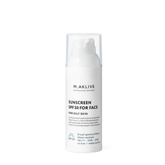 M.AKLIVE M.AKLIVE Солнцезащитный крем SPF 30 для жирной кожи лица 50 мл