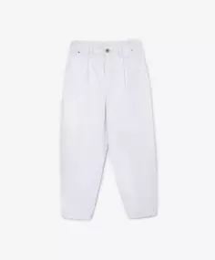 Белые джинсы силуэта Мом фит Gulliver (140)