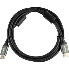 Кабель HDMI Buro HDMI (m)/HDMI (m) 2м. феррит.кольца Позолоченные контакты черный (BHP-HDMI-2.1-2G)