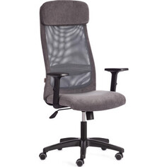 Кресло TetChair PROFIT PLT флок/ткань, серый, 29/W-12 (20537)