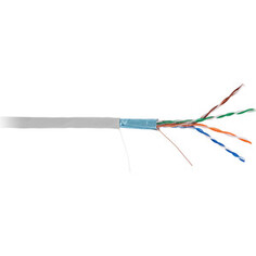 Кабель NETLAN EC-UF004-5E-PVC-GY F/UTP 4 пары, Кат. 5e (Класс D), 100МГц, внутренний, PVC нг (B), серый, 305м