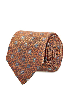 Шелковый галстук из жаккарда с фактурным узором Canali