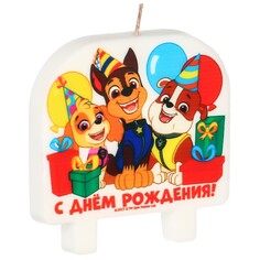 Свеча для торта PAW Patrol