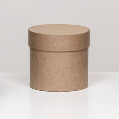 Шляпная коробка крафт, 10 х 10 см NO Brand