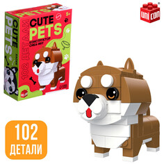 Конструктор cute pets, сиба-ину, 102 детали Unicon