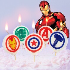 Свеча для торта Marvel