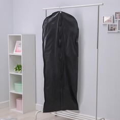 Чехол для одежды ladо́m, 60×160 см, плотный, peva, черный