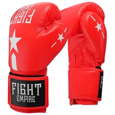 Перчатки боксерские fight empire, 14 унций, цвет красный