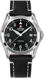Швейцарские наручные мужские часы Le Temps LT1080.14BL15. Коллекция Air Marshal