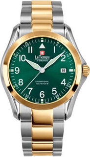 Швейцарские наручные мужские часы Le Temps LT1080.67BT01. Коллекция Air Marshal