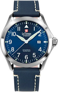Швейцарские наручные мужские часы Le Temps LT1040.03BL17. Коллекция Air Marshal