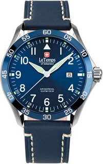 Швейцарские наручные мужские часы Le Temps LT1040.13BL17. Коллекция Air Marshal