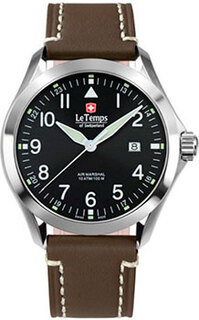 Швейцарские наручные мужские часы Le Temps LT1040.01BL16. Коллекция Air Marshal