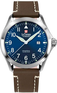 Швейцарские наручные мужские часы Le Temps LT1040.03BL16. Коллекция Air Marshal