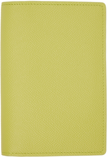 Желтая кожаная обложка для паспорта Maison Margiela