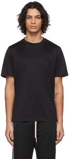 Черная футболка с логотипом Moncler