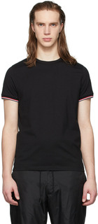 Черная облегающая футболка Moncler
