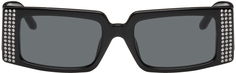 Черные винтажные прямоугольные солнцезащитные очки Magda Butrym