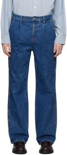 Синие джинсы широкого кроя Dunst