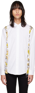 Белая рубашка со вставками Versace Jeans Couture