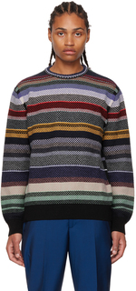Разноцветный свитер с круглым вырезом Paul Smith