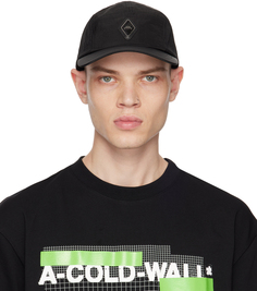Черная кепка с металлическим логотипом A-COLD-WALL*
