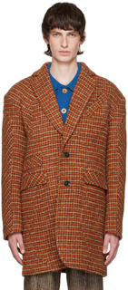Оранжево-коричневое пальто Andrea Andersson Bell
