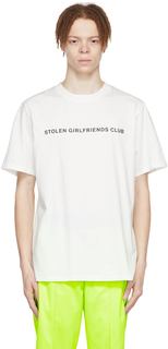 Белая футболка из органического хлопка Stolen Girlfriends Club