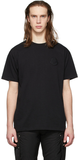 Черная футболка с логотипом Moncler Genius