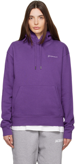 Худи фиолетового цвета &apos;Le Sweatshirt Brodé&apos; Jacquemus