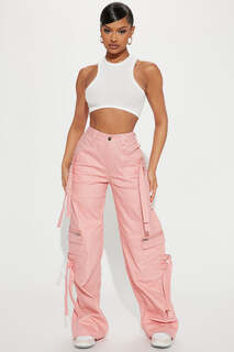 Брюки карго Fashion Nova LP10788BFN, розовый