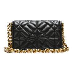 Сумка Zara Quilted Chain, черный