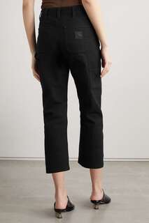 WARDROBE.NYC + Укороченные зауженные брюки Carhartt WIP со вставками из органического хлопка и парусины, черный