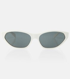 Солнцезащитные очки «кошачий глаз» из ацетата Celine, белый