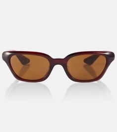 Солнцезащитные очки «кошачий глаз» 1983C из коллаборации с Oliver Peoples Khaite, коричневый