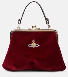 Бархатный клатч Granny Small Vivienne Westwood, черный