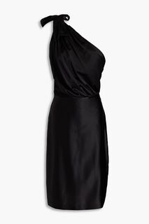 Платье мини Nadia на одно плечо из атласа стрейч-шелка RETROFÊTE, черный