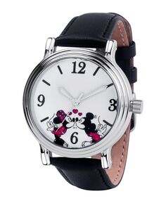 Женские винтажные часы Disney Mickey and Minnie из сплава, 38 мм ewatchfactory, черный