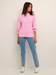 KAFFE Джемпер-пуловер Cathrine, розовая глазурь