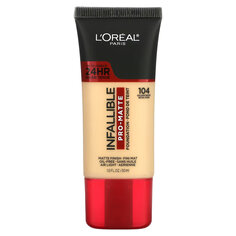 Тональная основа L&apos;Oreal Infallible Pro-Matte оттенок 104 золотисто-бежевый, 30 мл L'Oreal