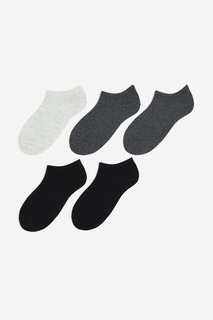 Набор из 5 коротких носков H&amp;M, темно-серый\черный H&M