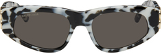 Черно-белые солнцезащитные очки Dynasty в D-образной оправе Balenciaga