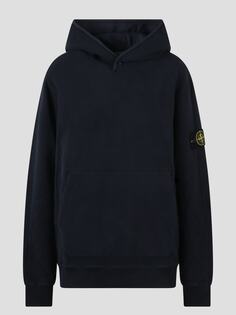 Толстовка с капюшоном и логотипом Stone Island, синий