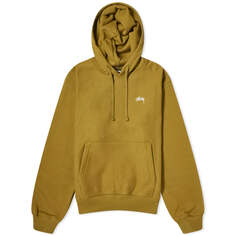 Толстовка Stussy Stock Logo, оливковый