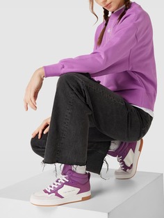 Высокие кеды с принтом этикетки, модель BASKET Calvin Klein Jeans, фиолетовый