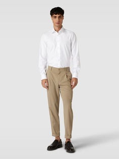 Деловая рубашка с воротником «Кент», модель «Тавиано» OLYMP, белый